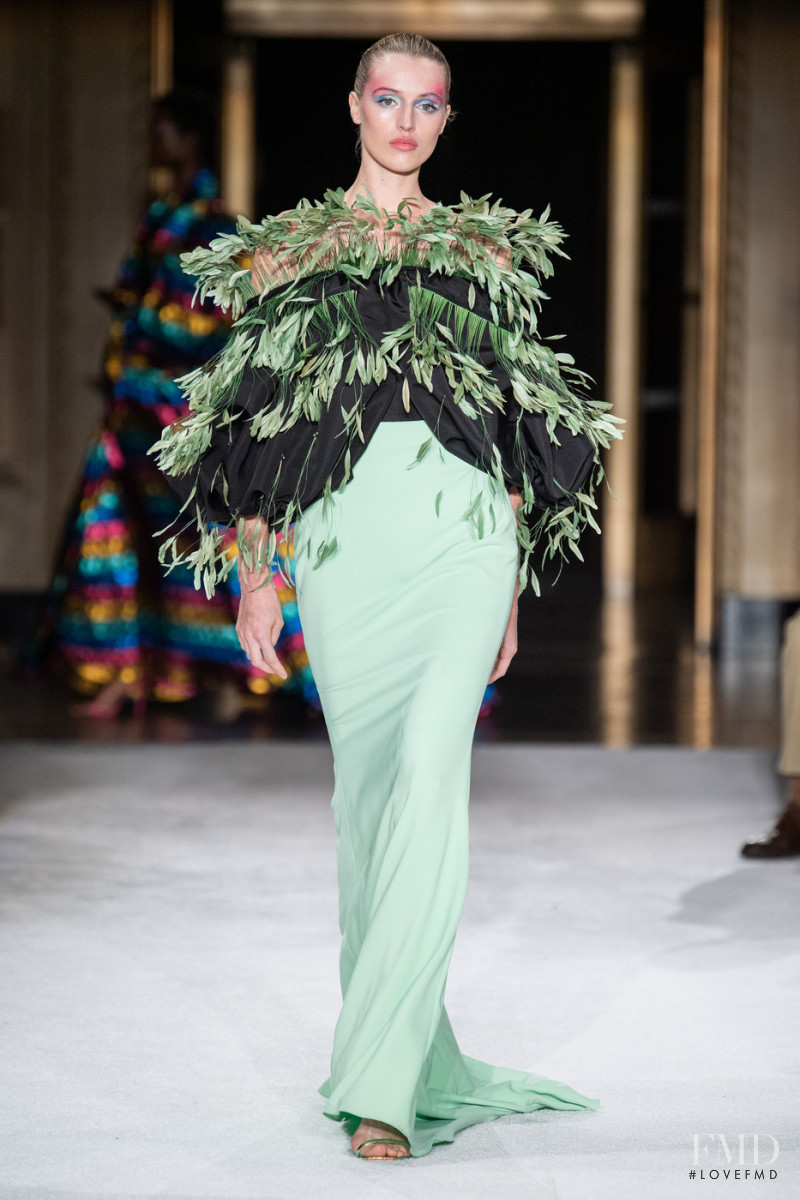 Sophie Longford featured in  the Christian Siriano fashion show for Spring/Summer 2020