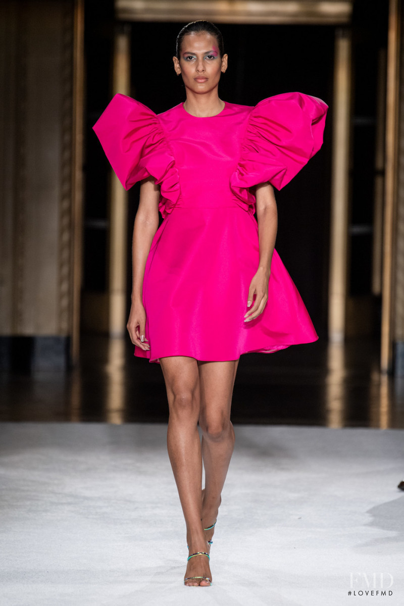 Thayna Santos Silva featured in  the Christian Siriano fashion show for Spring/Summer 2020