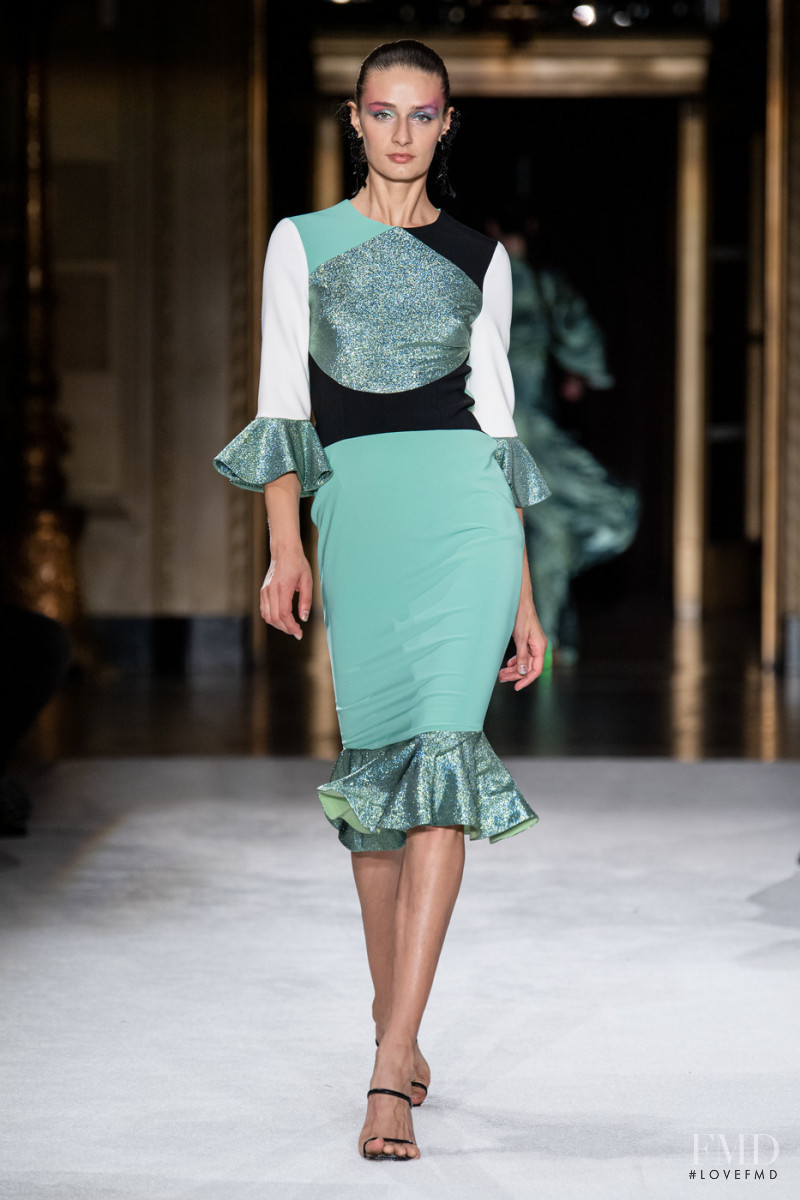 Daniela Aciu featured in  the Christian Siriano fashion show for Spring/Summer 2020