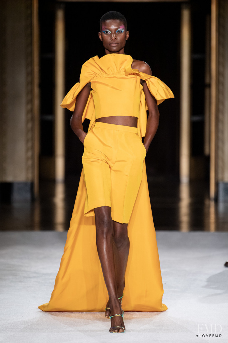 Barbra Lee Grant featured in  the Christian Siriano fashion show for Spring/Summer 2020