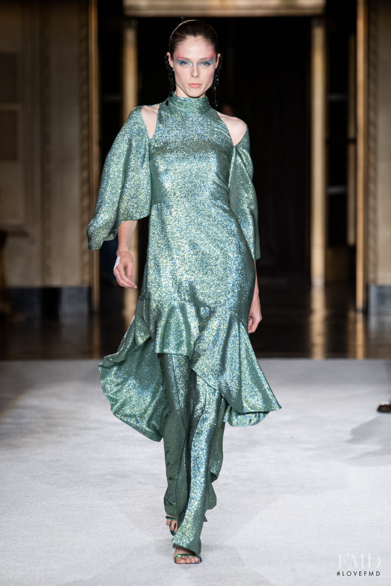 Coco Rocha featured in  the Christian Siriano fashion show for Spring/Summer 2020