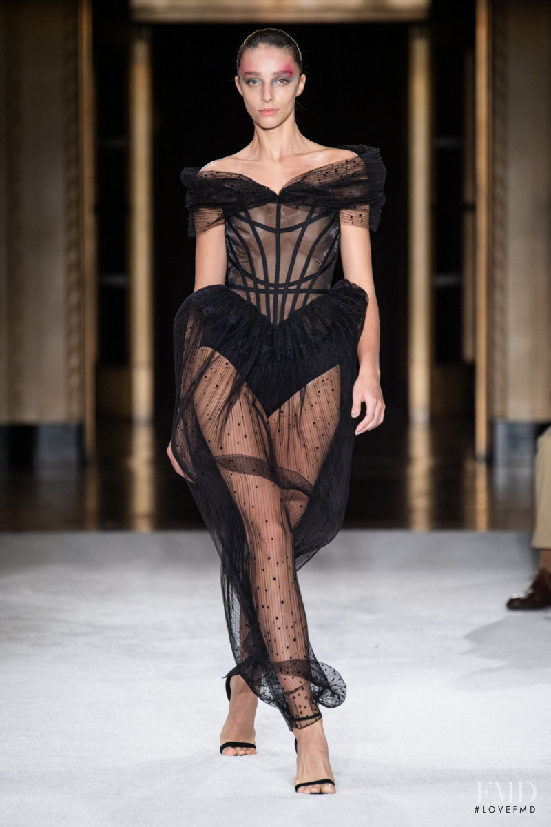 Larissa Marchiori featured in  the Christian Siriano fashion show for Spring/Summer 2020
