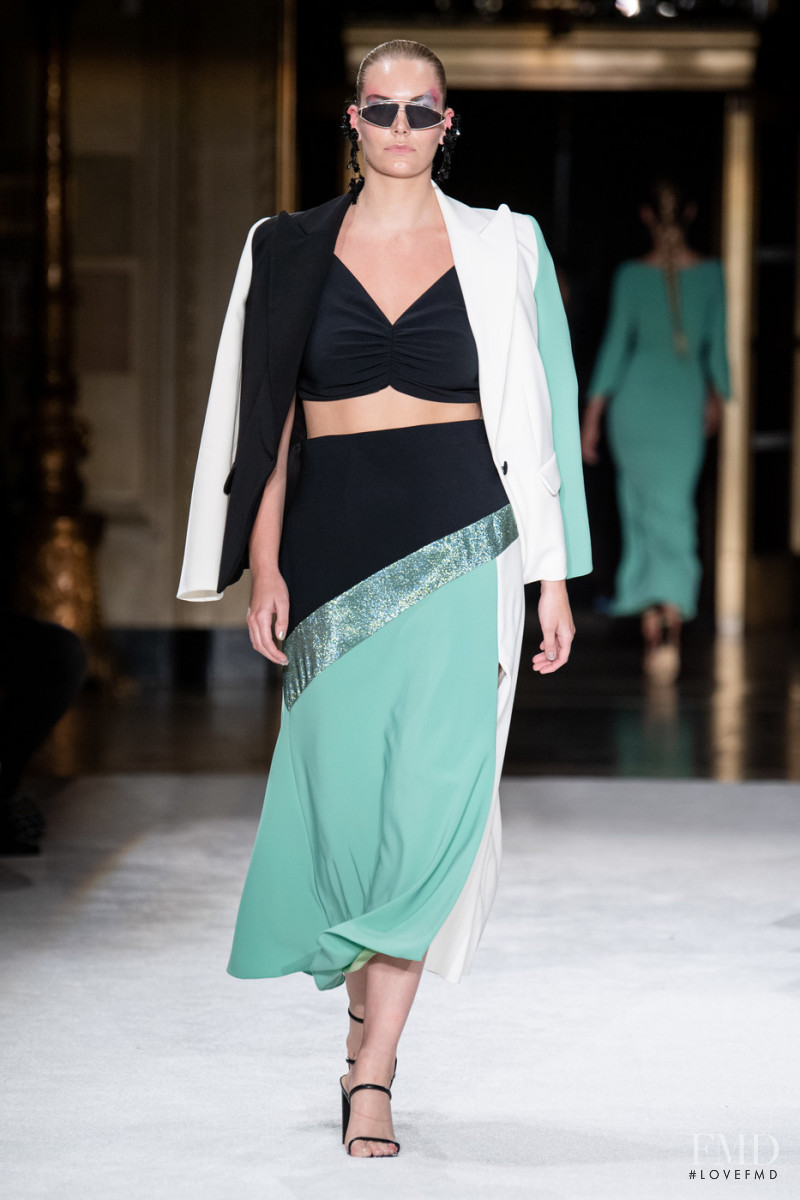 Abbie Fleener featured in  the Christian Siriano fashion show for Spring/Summer 2020