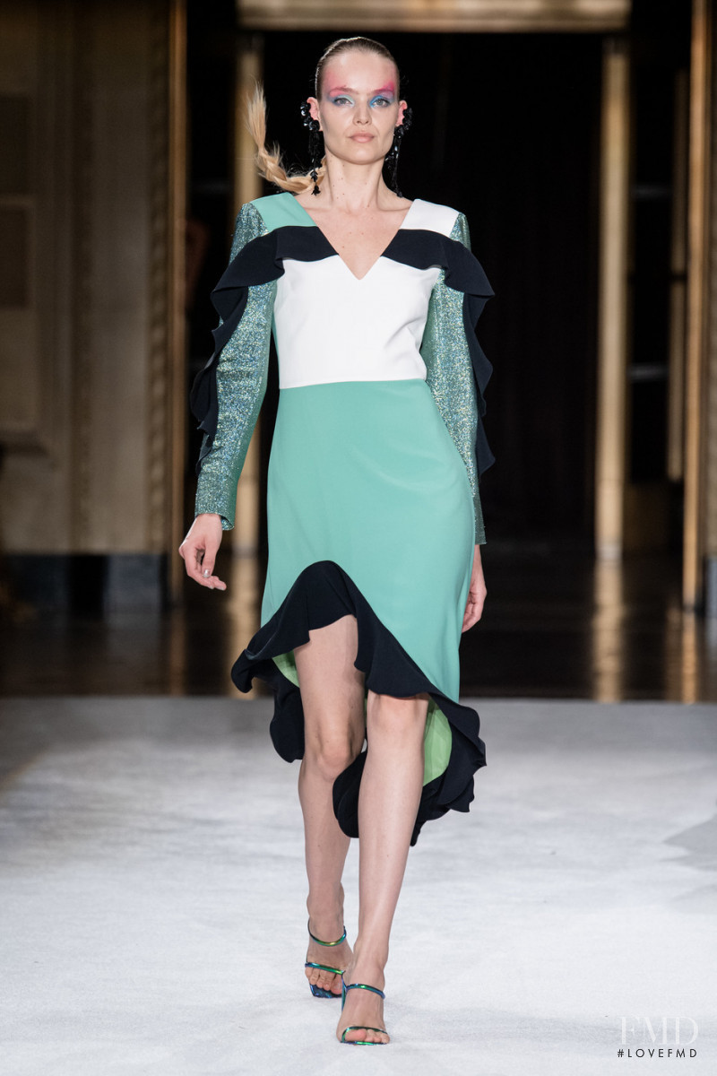 Svea Berlie featured in  the Christian Siriano fashion show for Spring/Summer 2020