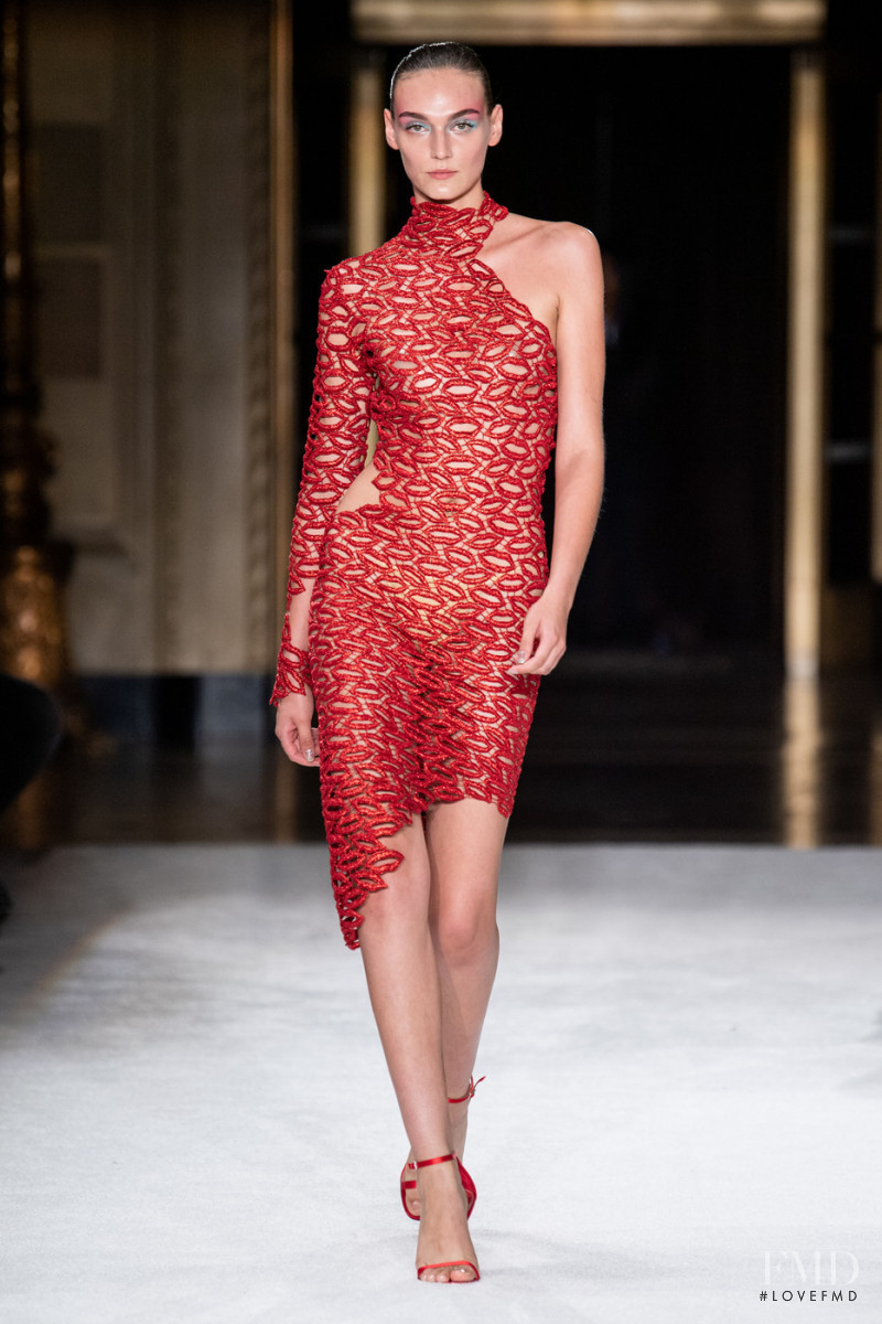 Deimante Misiunaite featured in  the Christian Siriano fashion show for Spring/Summer 2020