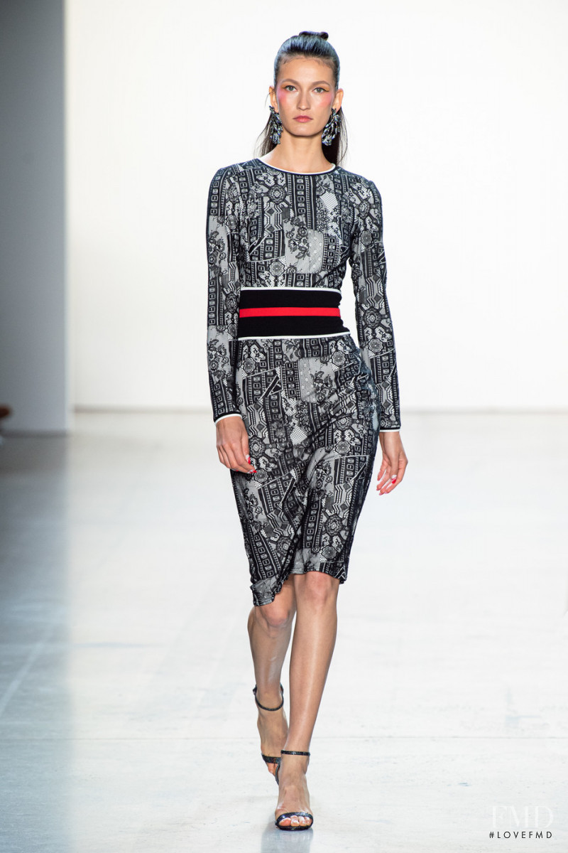 Kely Ferr featured in  the Tadashi Shoji fashion show for Spring/Summer 2020