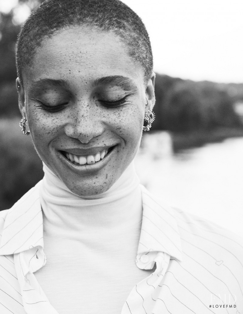 Adwoa Aboah featured in  the H&M H&M Conscious Fall 2019 advertisement for Fall 2019