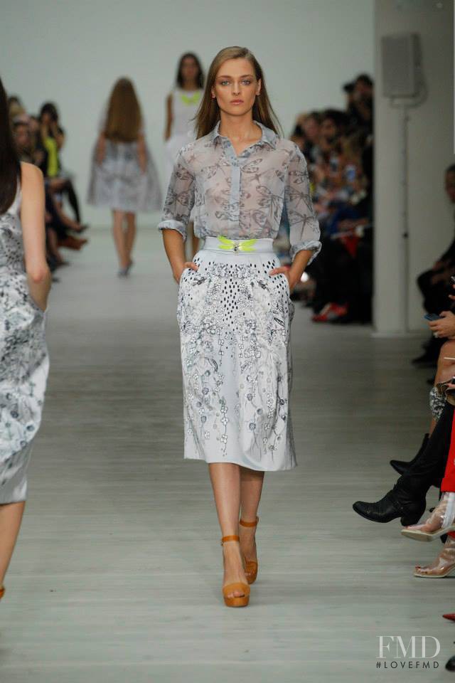 Daga Ziober featured in  the Matthew Williamson fashion show for Spring/Summer 2014