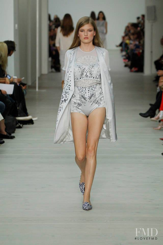 Molly Smith featured in  the Matthew Williamson fashion show for Spring/Summer 2014