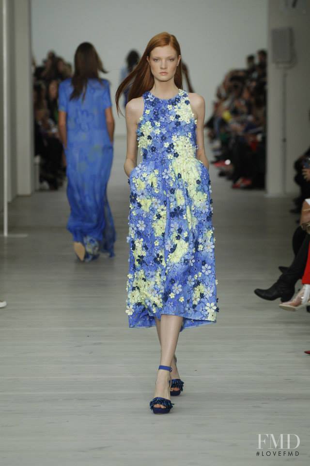 Anastasia Ivanova featured in  the Matthew Williamson fashion show for Spring/Summer 2014