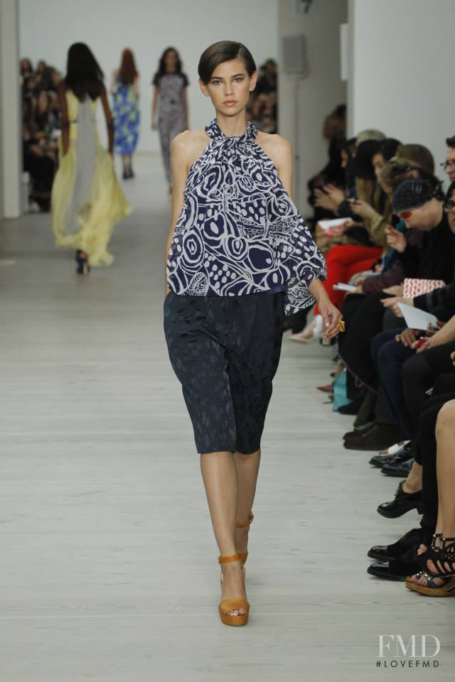 Amra Cerkezovic featured in  the Matthew Williamson fashion show for Spring/Summer 2014
