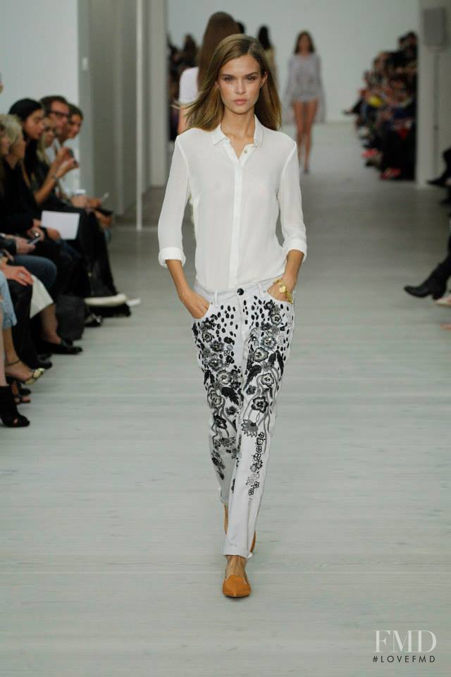 Josephine Skriver featured in  the Matthew Williamson fashion show for Spring/Summer 2014