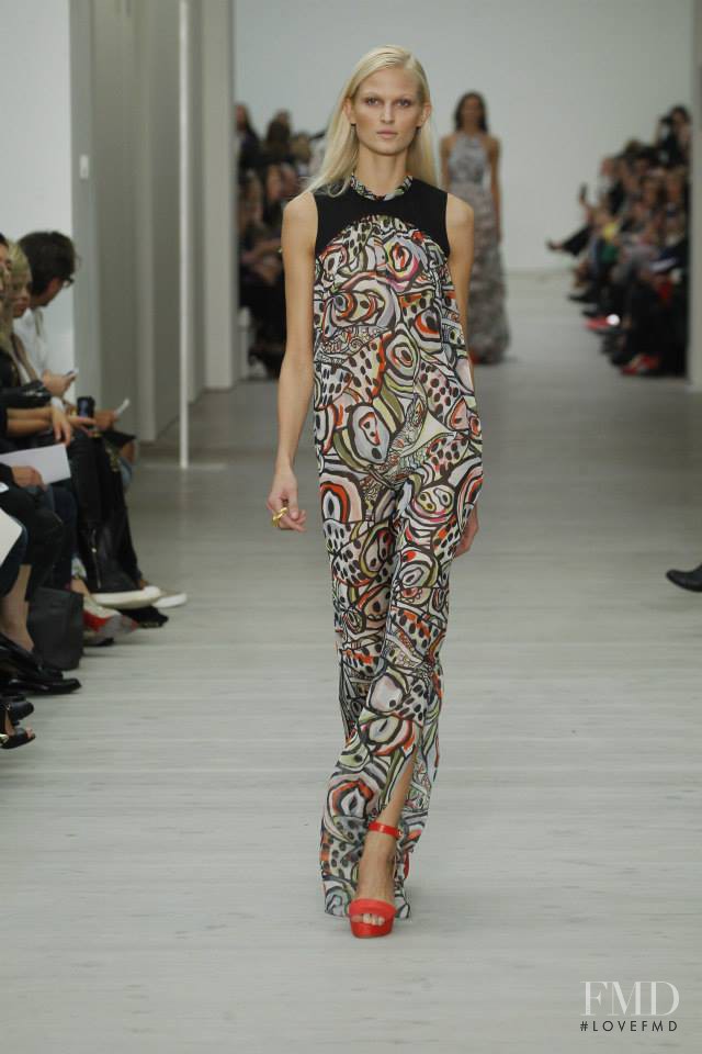 Charlotte Hoyer featured in  the Matthew Williamson fashion show for Spring/Summer 2014