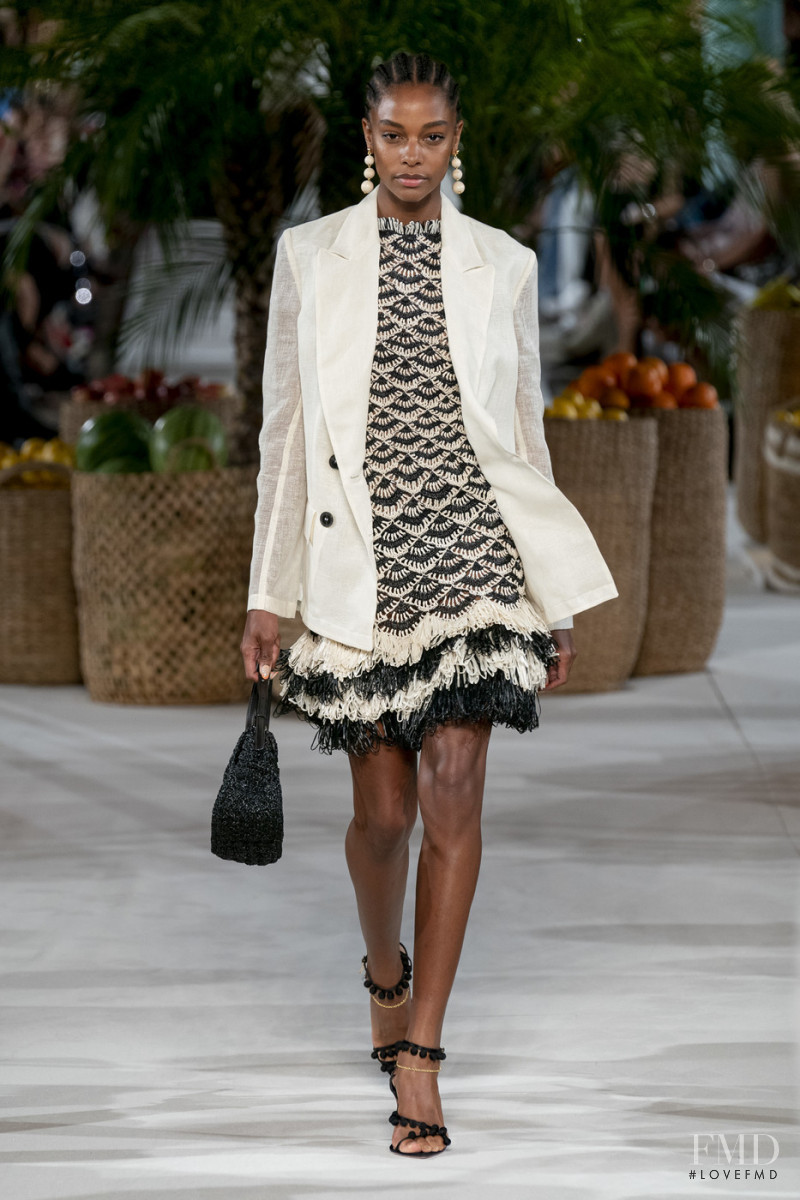 Karly Loyce featured in  the Oscar de la Renta fashion show for Spring/Summer 2020