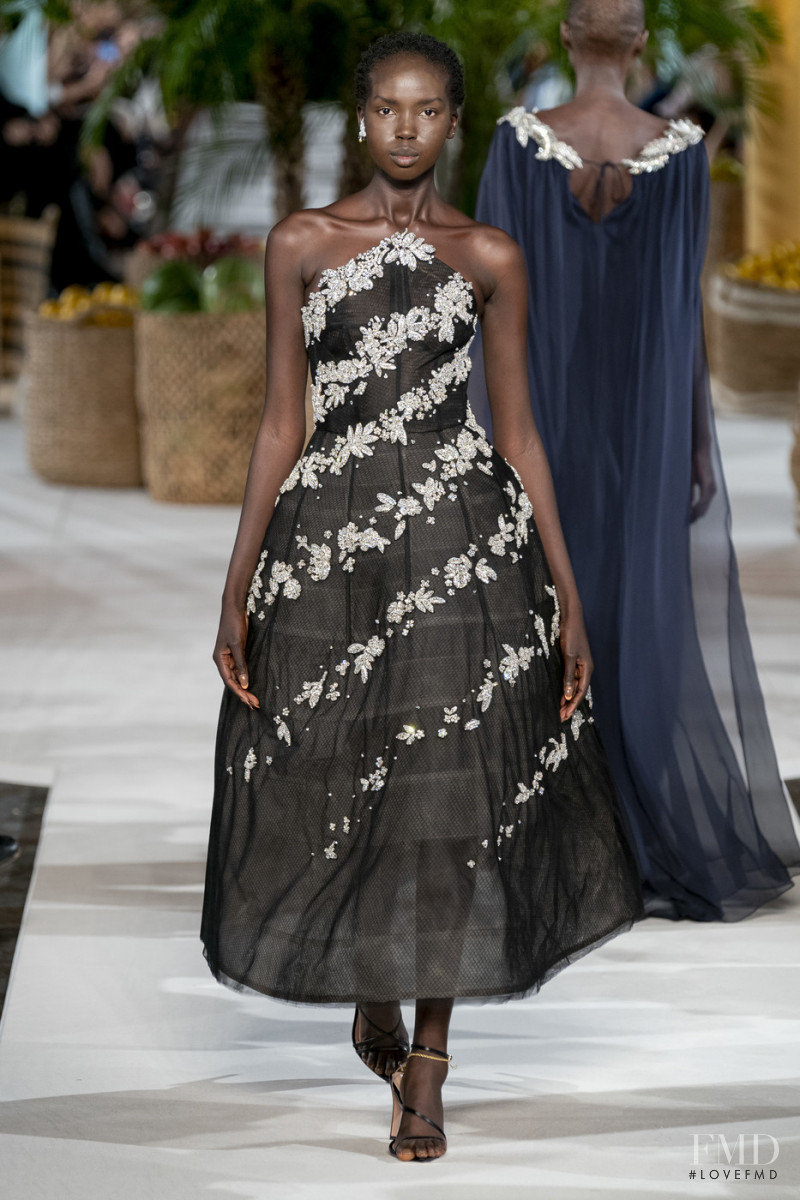 Ajok Madel featured in  the Oscar de la Renta fashion show for Spring/Summer 2020