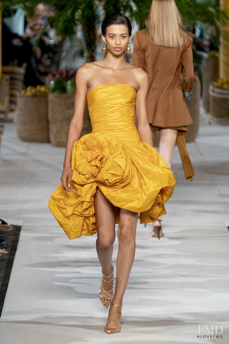 Jourdana Phillips featured in  the Oscar de la Renta fashion show for Spring/Summer 2020