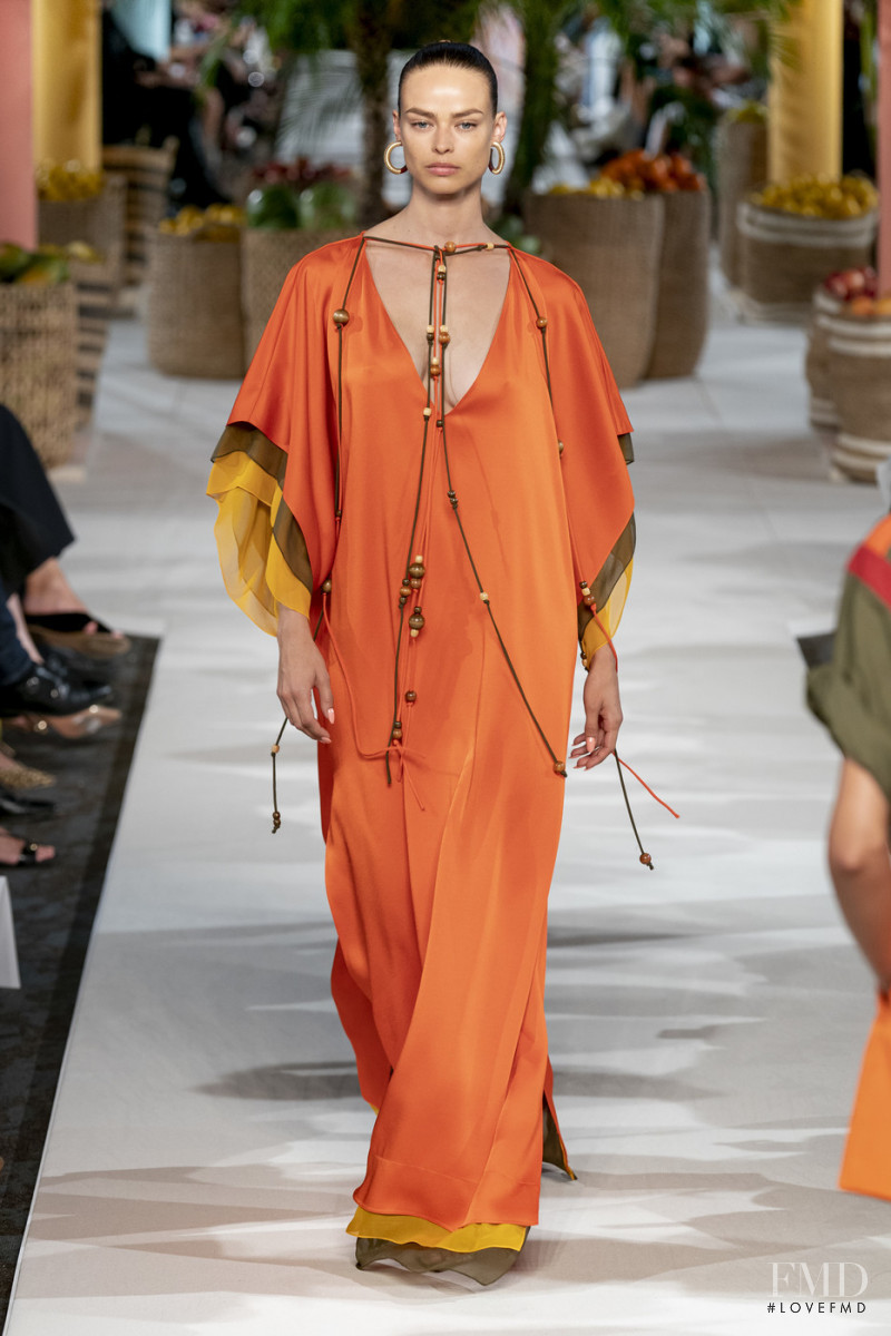 Birgit Kos featured in  the Oscar de la Renta fashion show for Spring/Summer 2020