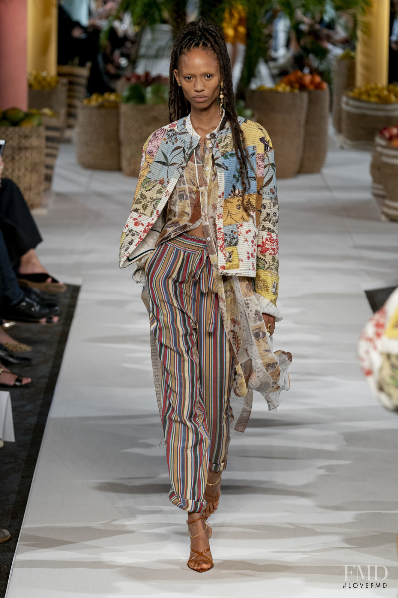 Adesuwa Aighewi featured in  the Oscar de la Renta fashion show for Spring/Summer 2020