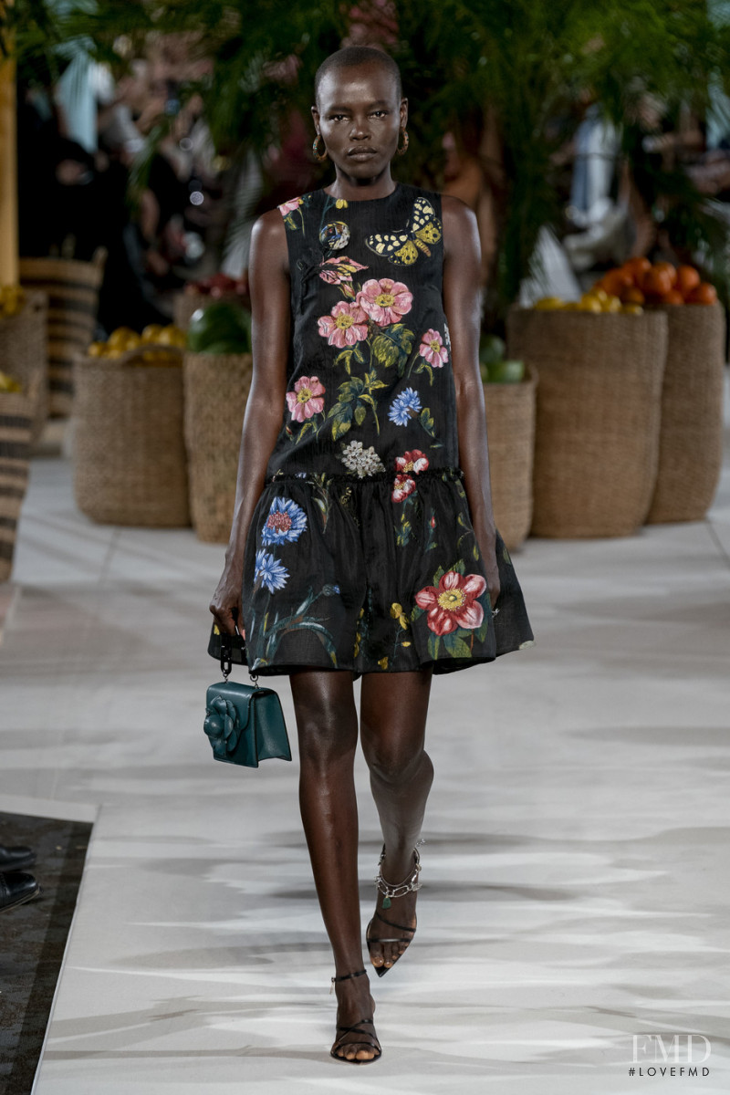 Grace Bol featured in  the Oscar de la Renta fashion show for Spring/Summer 2020