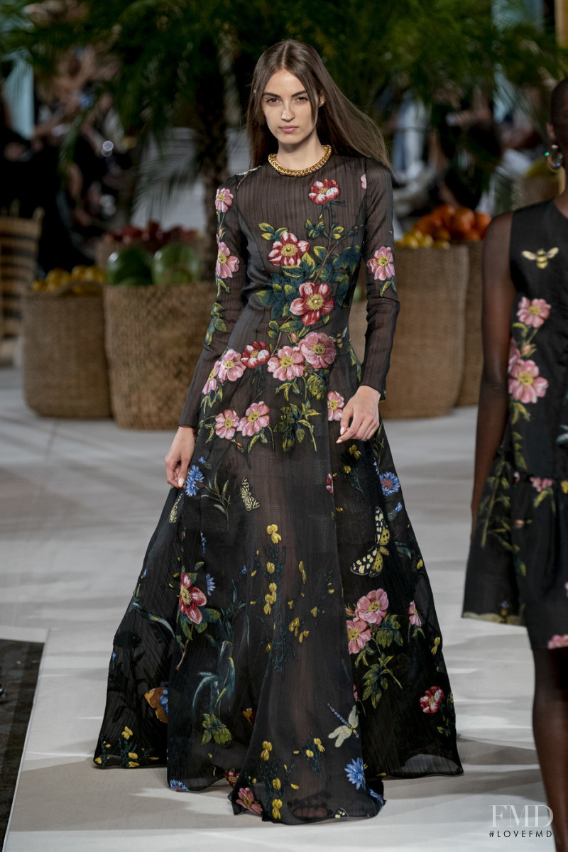Camille Hurel featured in  the Oscar de la Renta fashion show for Spring/Summer 2020