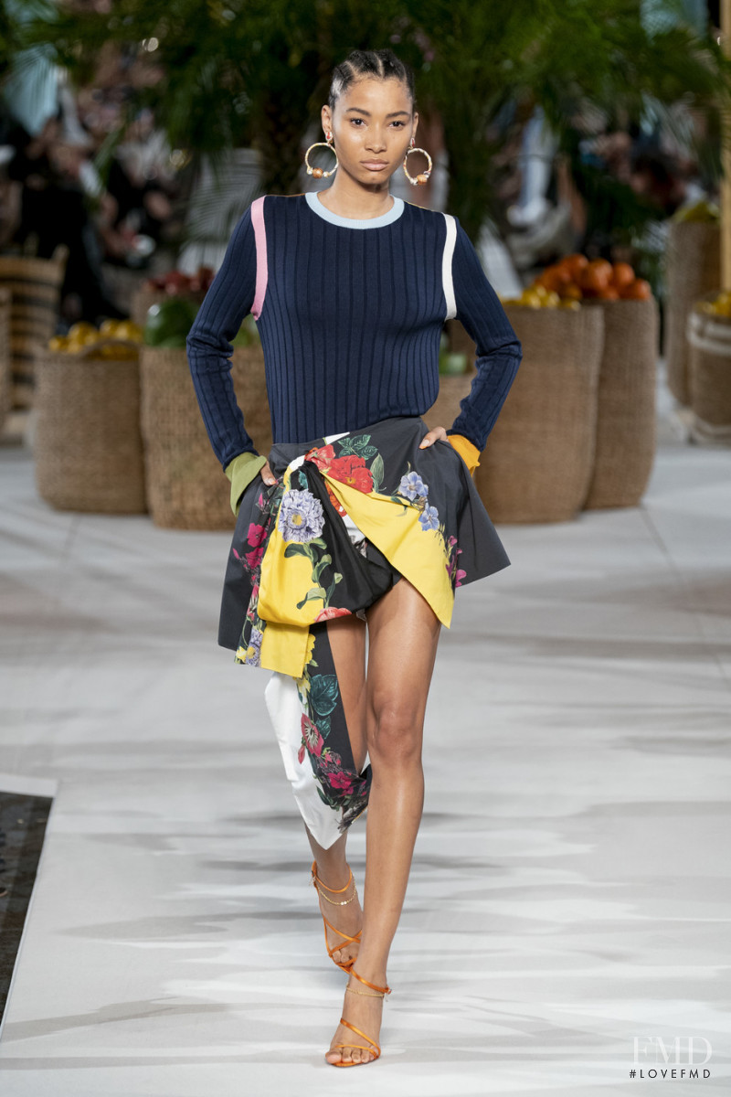 Lineisy Montero featured in  the Oscar de la Renta fashion show for Spring/Summer 2020