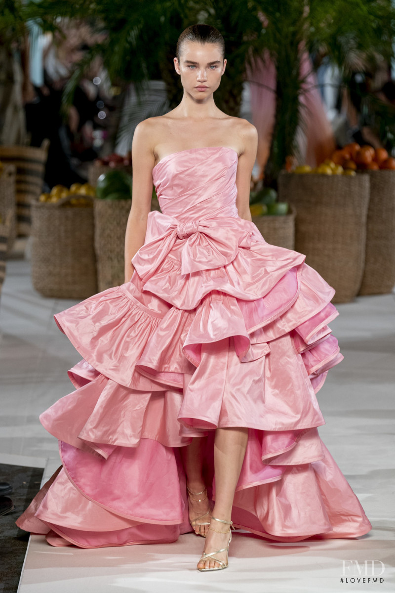 Meghan Roche featured in  the Oscar de la Renta fashion show for Spring/Summer 2020