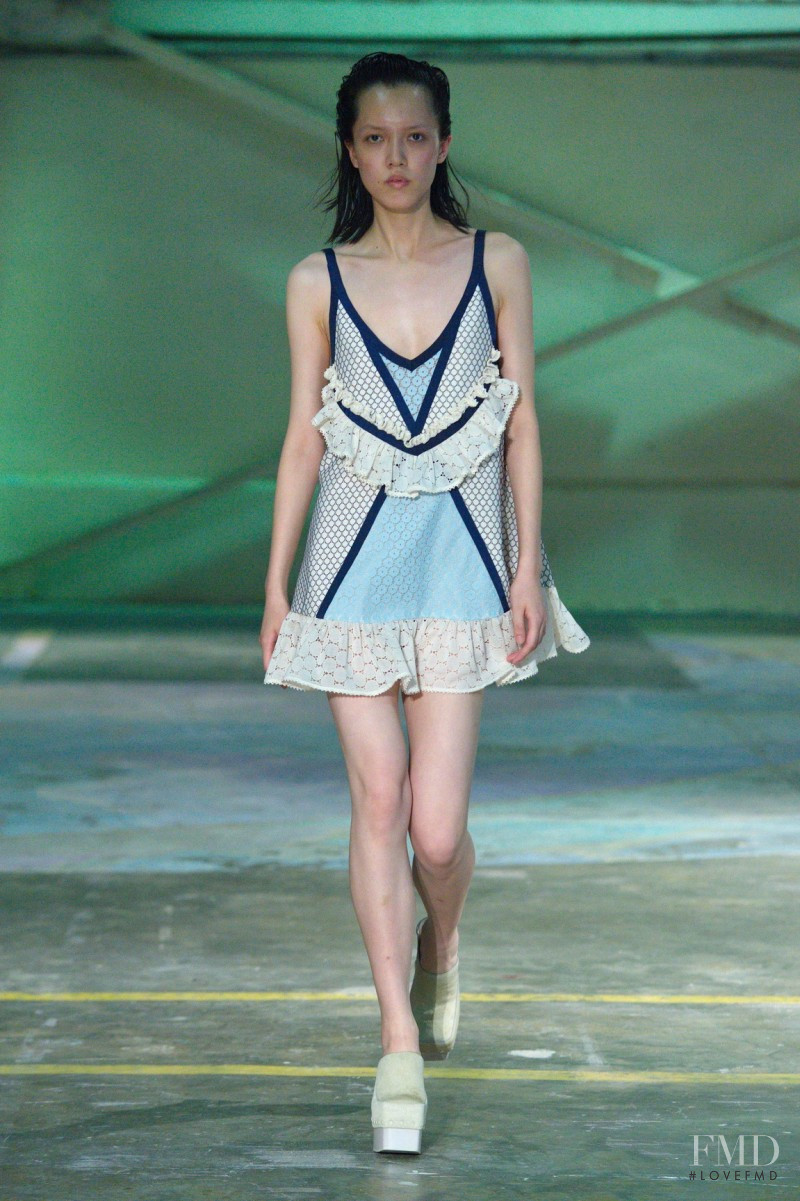 Chen  Yuan Yuan featured in  the Eckhaus Latta fashion show for Spring/Summer 2020