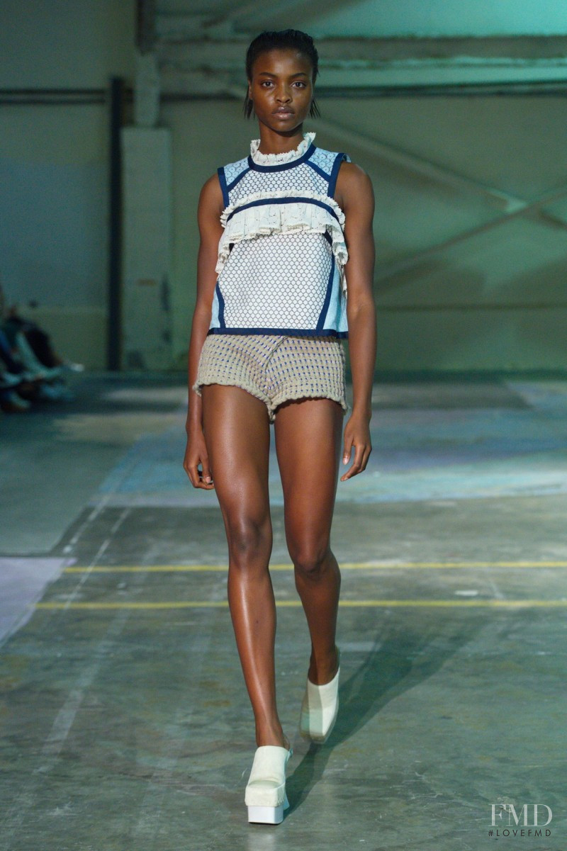 Olamide Ogundele featured in  the Eckhaus Latta fashion show for Spring/Summer 2020