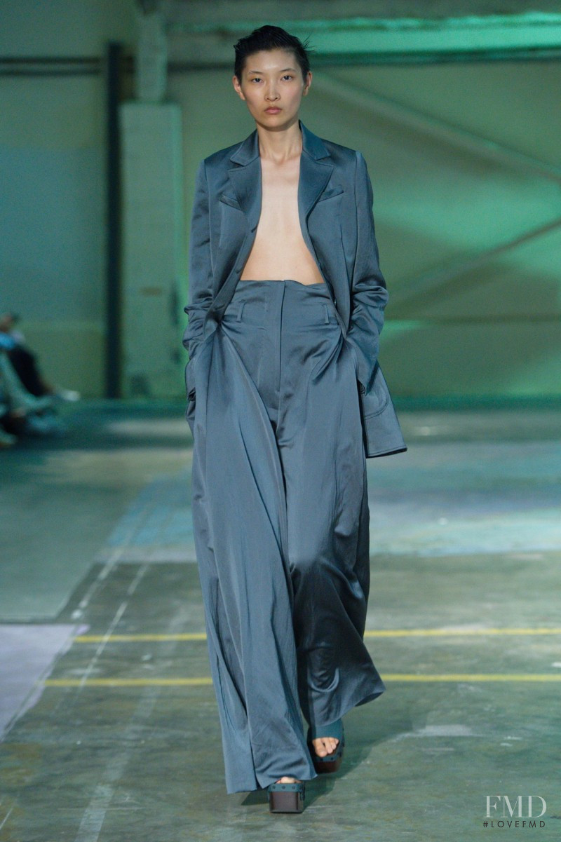 Qin Lei featured in  the Eckhaus Latta fashion show for Spring/Summer 2020