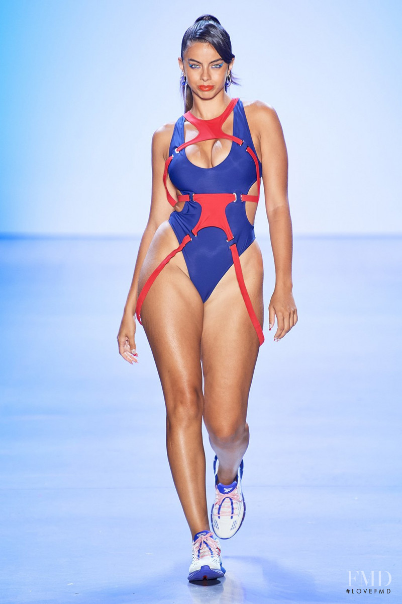 Priscilla Huggins Ortiz featured in  the Chromat fashion show for Spring/Summer 2020