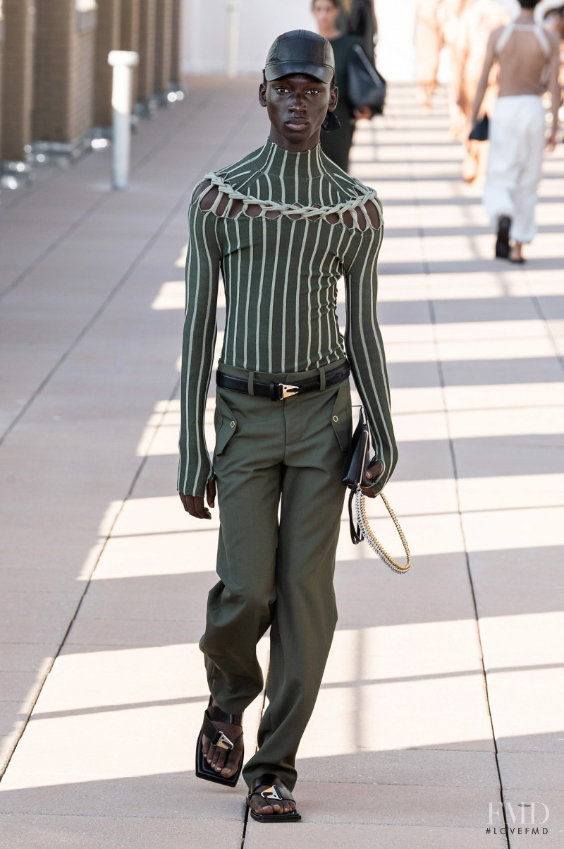 Tamsir Thiam featured in  the Dion Lee fashion show for Spring/Summer 2020