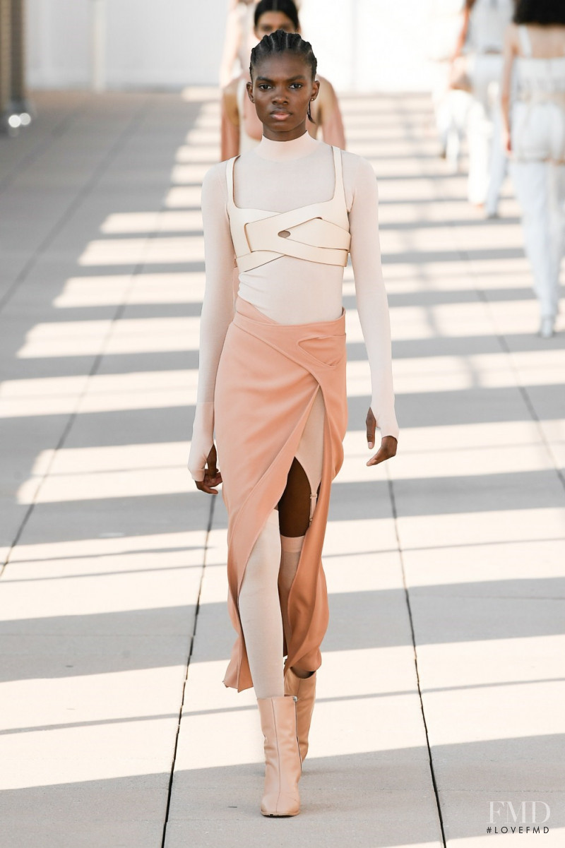 Ayobami  Okekunle featured in  the Dion Lee fashion show for Spring/Summer 2020