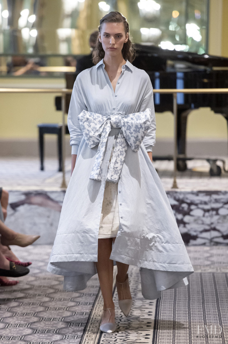 Maggie Jablonski featured in  the Brock Collection fashion show for Spring/Summer 2020