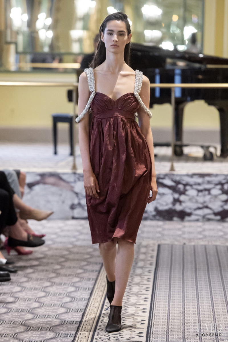 Africa Penalver featured in  the Brock Collection fashion show for Spring/Summer 2020