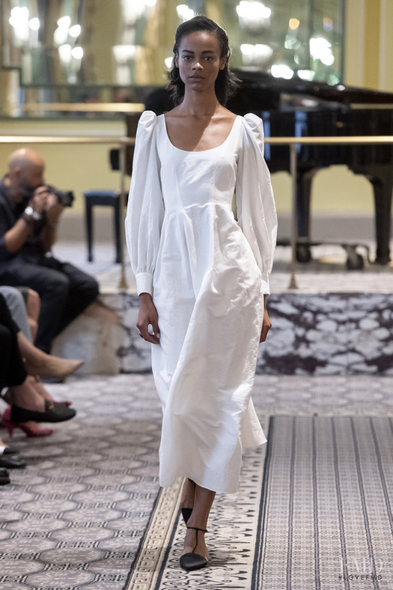 Aaliyah Hydes featured in  the Brock Collection fashion show for Spring/Summer 2020