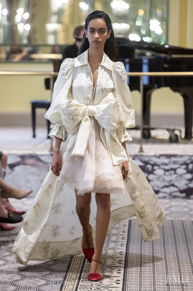 Franci Santos featured in  the Brock Collection fashion show for Spring/Summer 2020