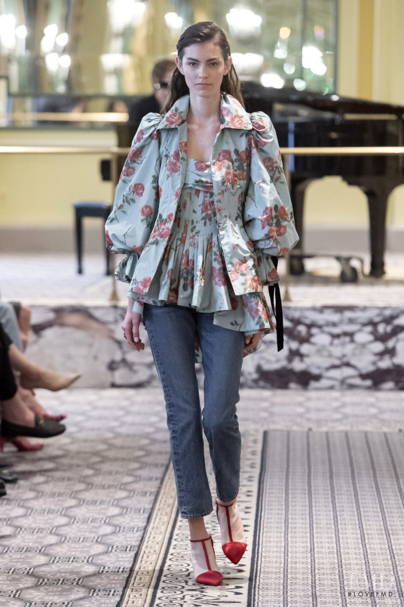 Alberte Mortensen featured in  the Brock Collection fashion show for Spring/Summer 2020