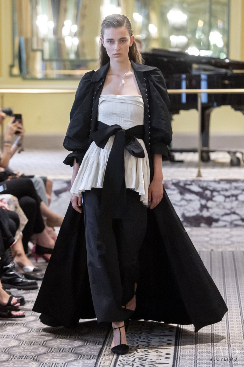 Merel Zoet featured in  the Brock Collection fashion show for Spring/Summer 2020