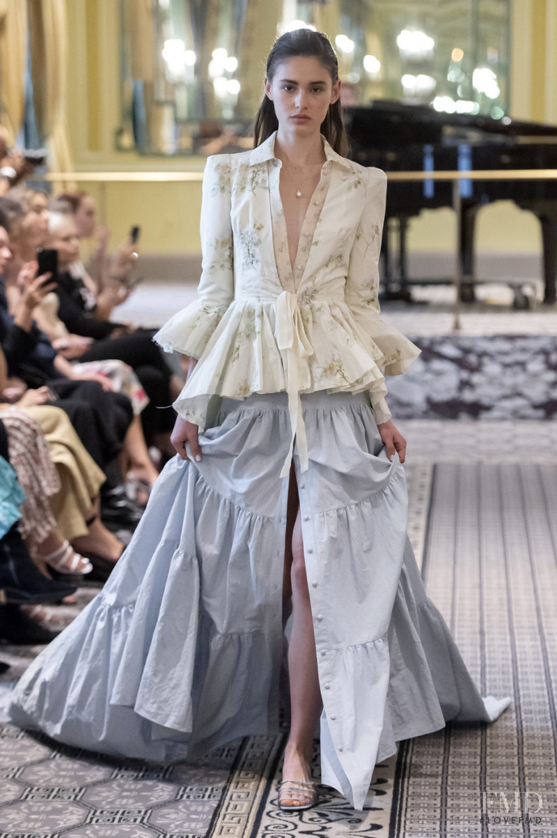 Aleyna Fitzgerald featured in  the Brock Collection fashion show for Spring/Summer 2020