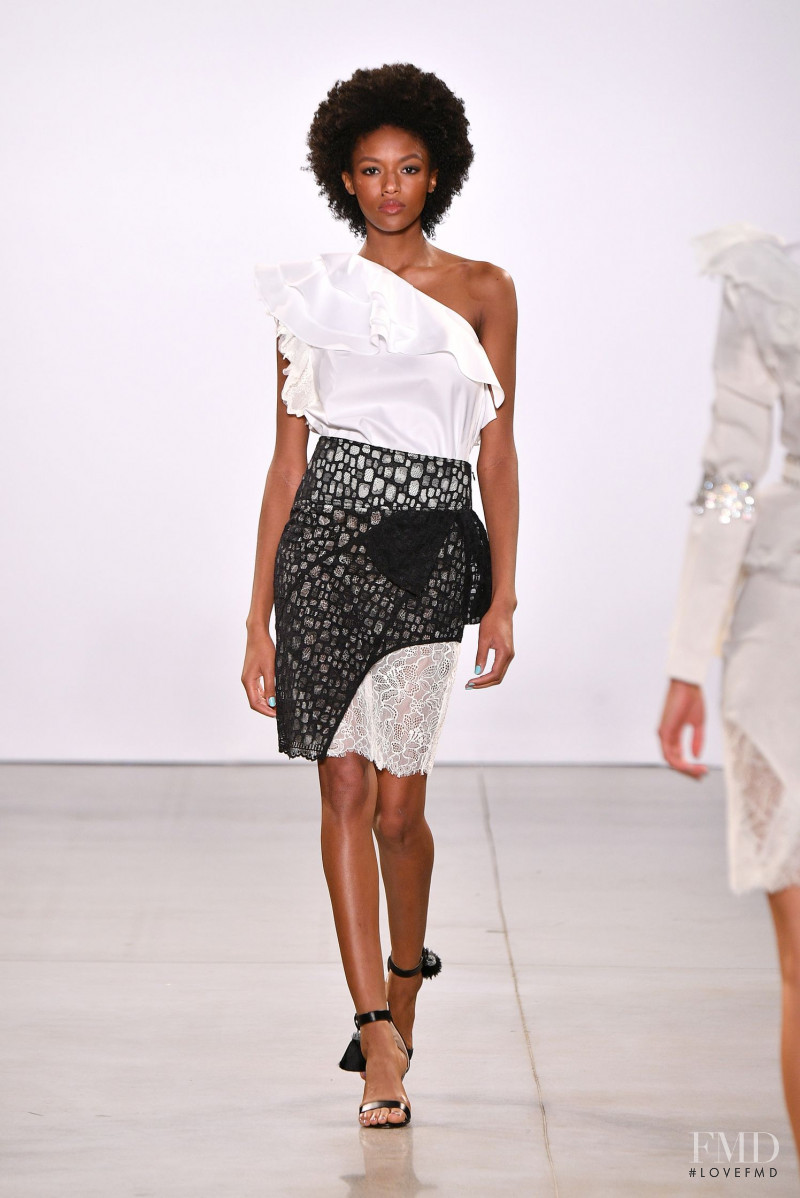 Angela Garten featured in  the Taoray Wang fashion show for Spring/Summer 2020