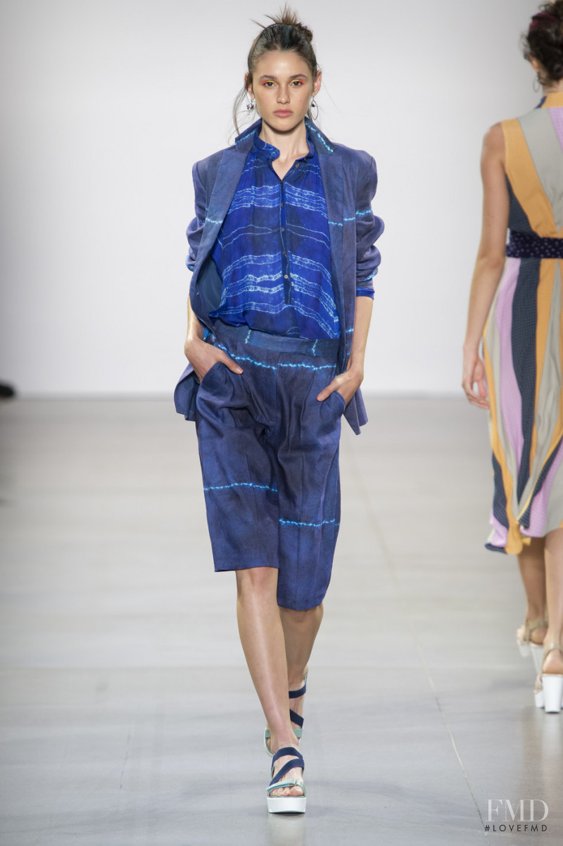 Aleyna Fitzgerald featured in  the Nicole Miller fashion show for Spring/Summer 2020