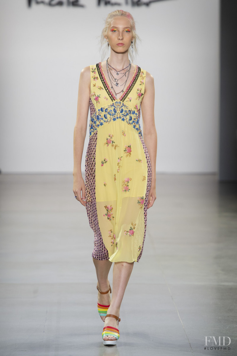 Sasha  Komarova featured in  the Nicole Miller fashion show for Spring/Summer 2020