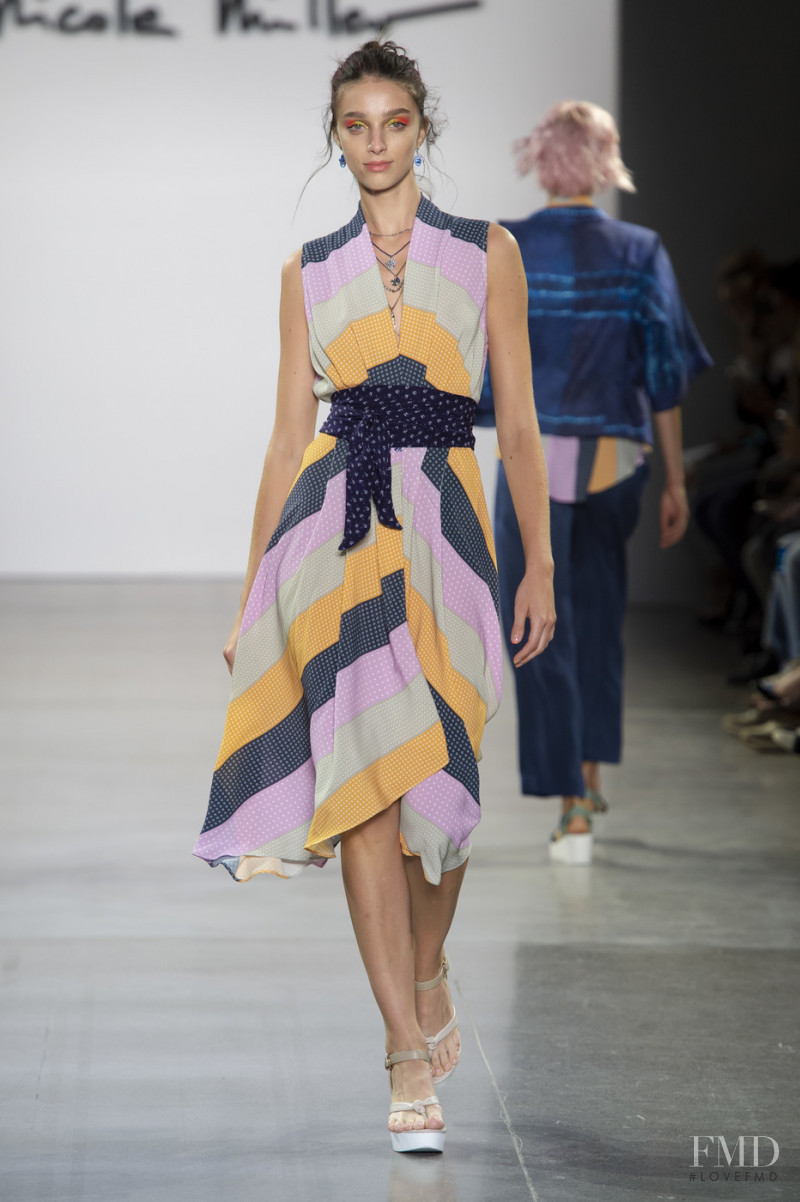 Larissa Marchiori featured in  the Nicole Miller fashion show for Spring/Summer 2020