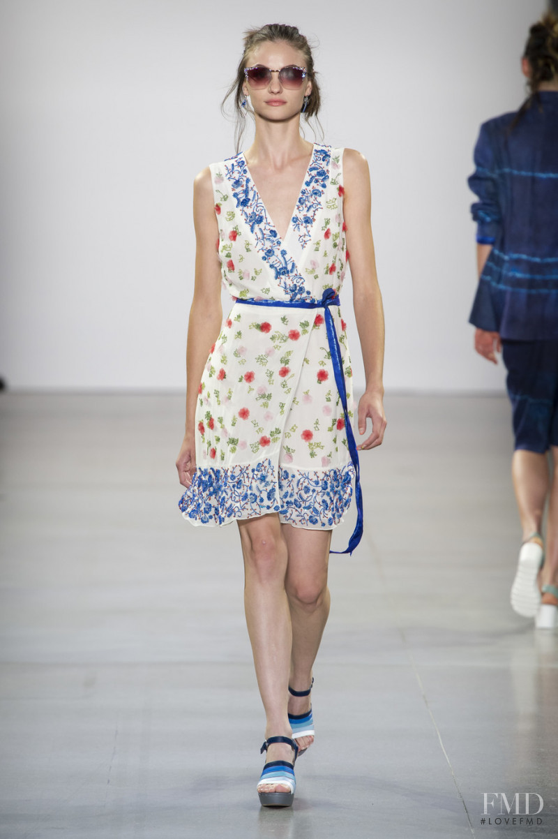 Paula Cioltean featured in  the Nicole Miller fashion show for Spring/Summer 2020