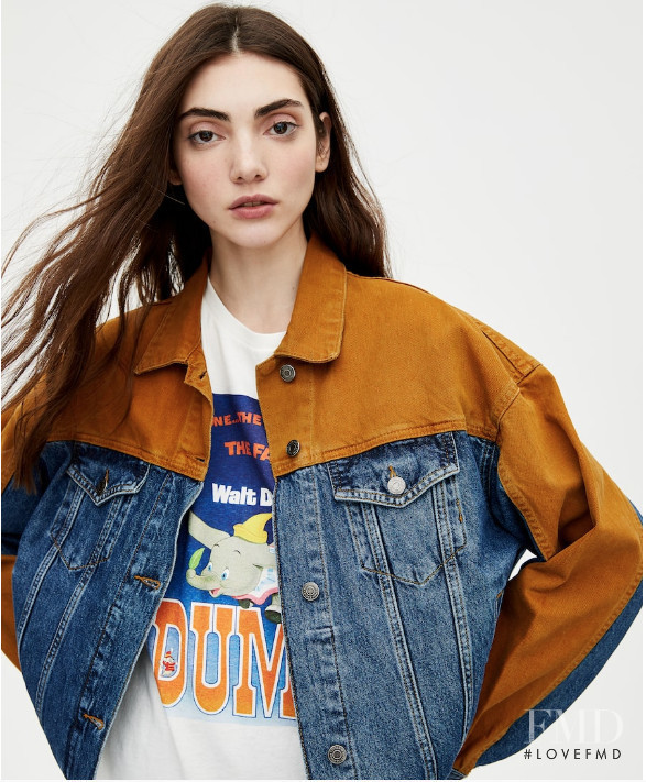 Laura Tserkovna featured in  the Pull & Bear lookbook for Spring/Summer 2019