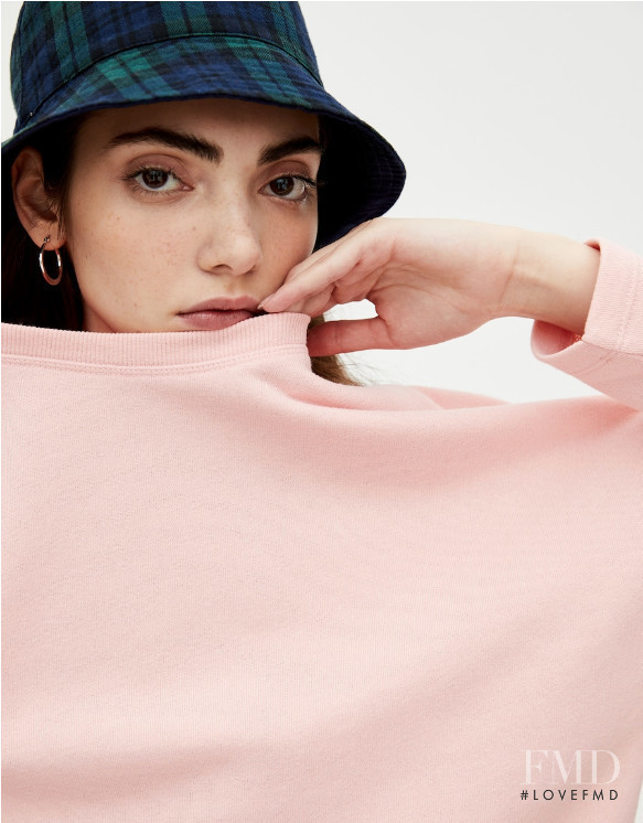 Laura Tserkovna featured in  the Pull & Bear lookbook for Spring/Summer 2019