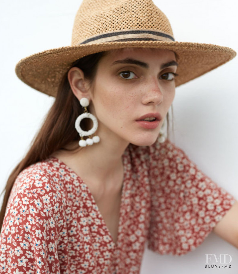 Laura Tserkovna featured in  the Pull & Bear lookbook for Spring/Summer 2018