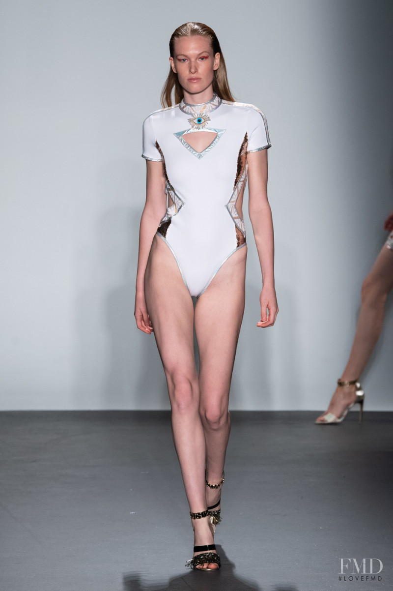 Leanne de Haan featured in  the Custo Barcelona fashion show for Spring/Summer 2020