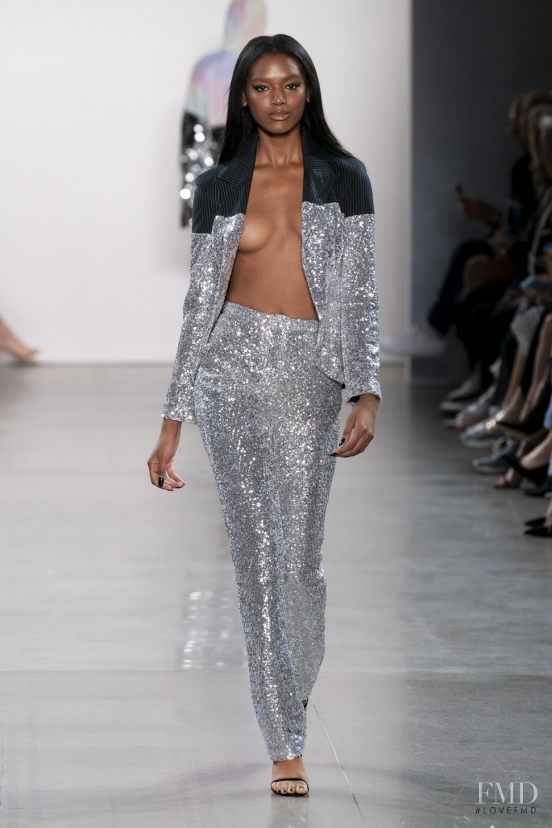 Julia Johnson featured in  the Christian Cowan fashion show for Spring/Summer 2020