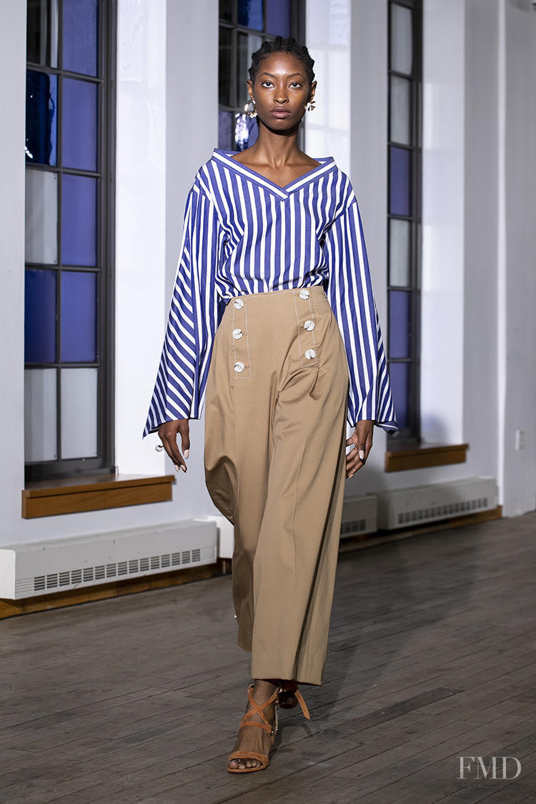 Makala Johnson featured in  the ADEAM fashion show for Spring/Summer 2020